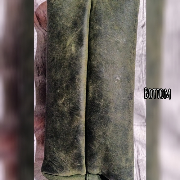 Portland Leather Goods - Mini Crossbody in rare BRUSHED GREEN leather - Picture 4 of 11